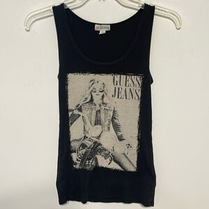 Guess black tank top